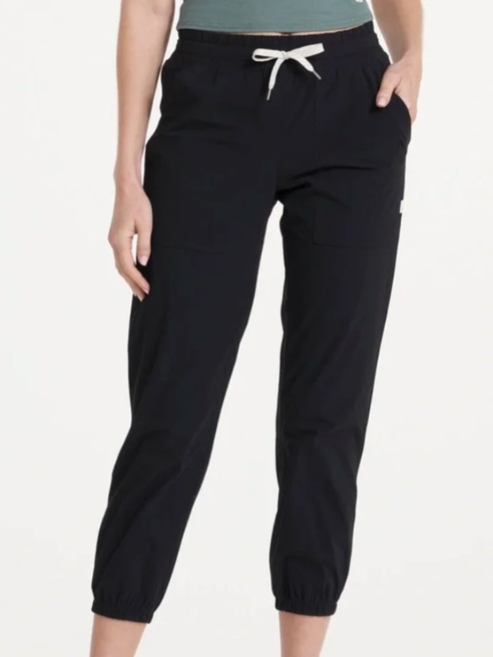 Vuori Miles Jogger Women's Performance Joggers, 26" Inseam, Black, Size Medium